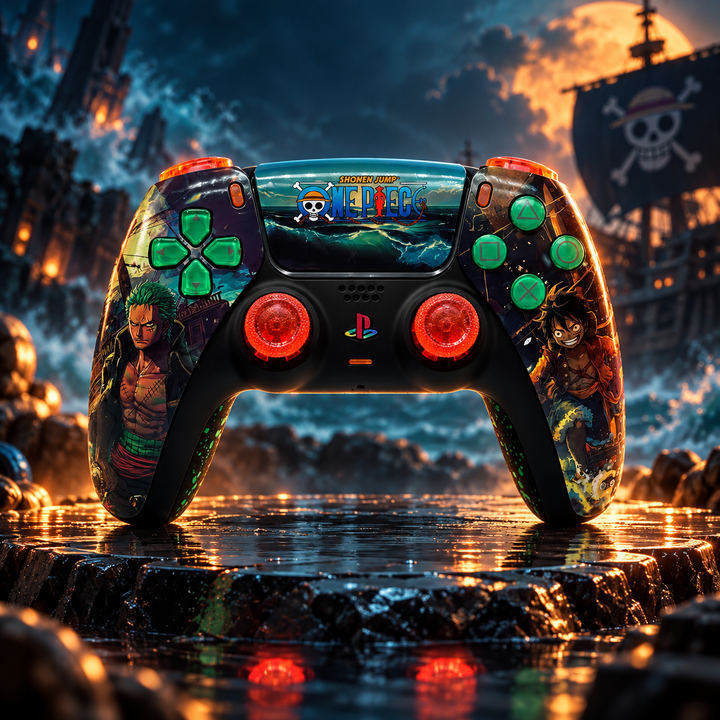 PS5 Custom Controller Pirate Legends – K-Silver TMR | Pro Gaming Controller