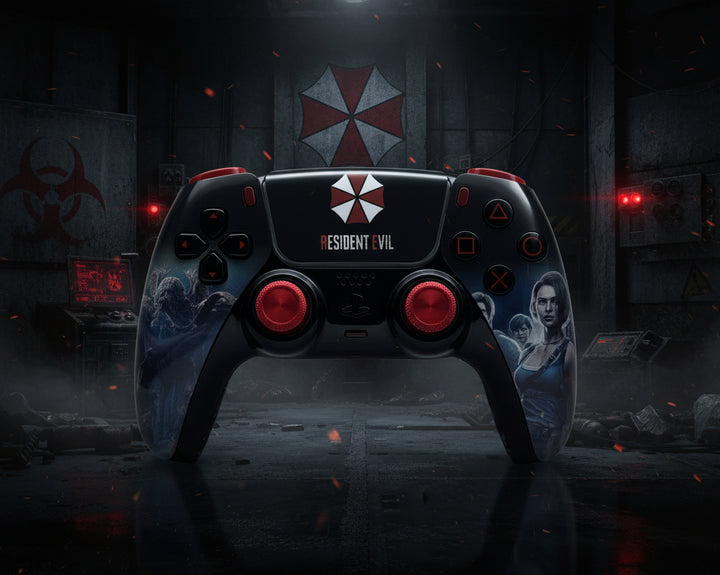 PS5 Controller im Resident Evil Design / FPS