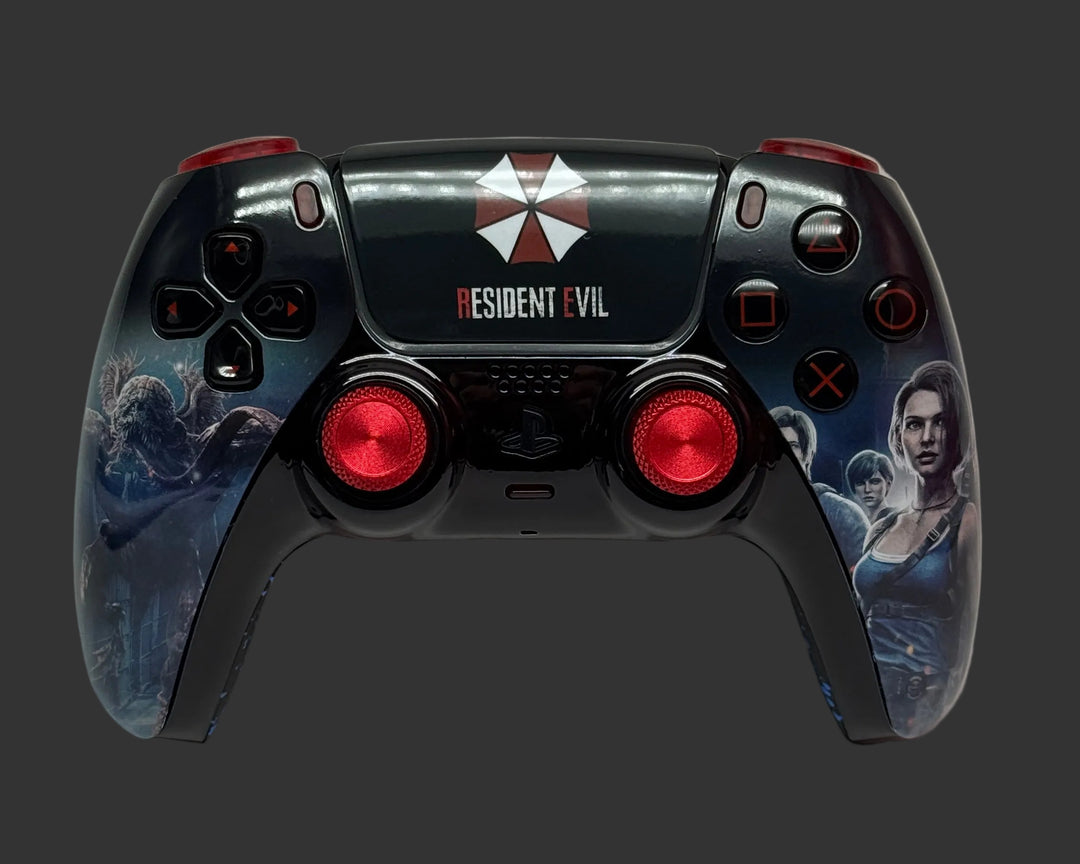 PS5 Controller im Resident Evil Design / FPS