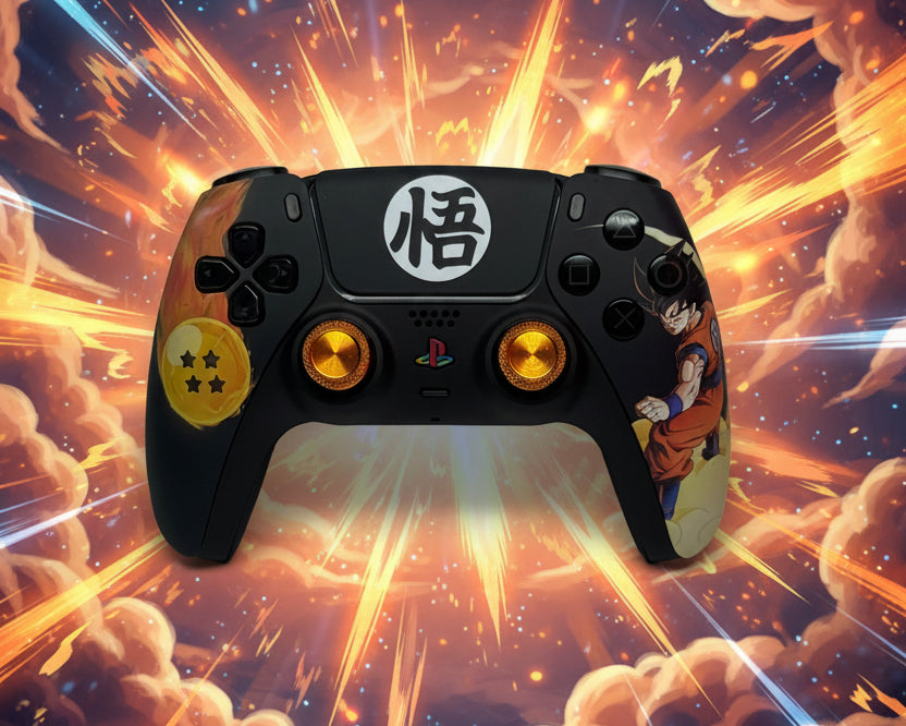 PS5 Controller im Dragon Ball Black Design / FPS