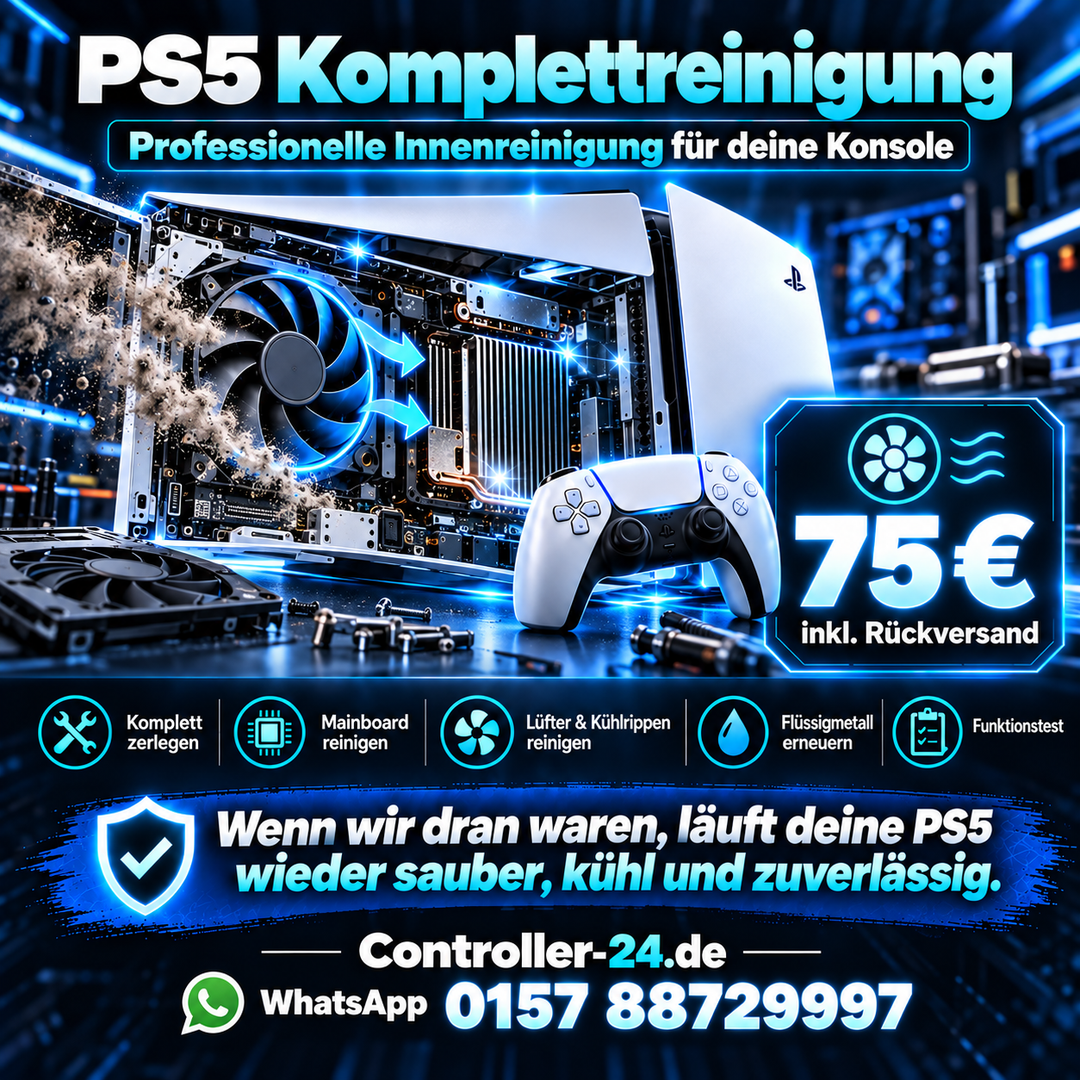 PS5 HDMI Reparatur &amp; Reinigung | Controller-24