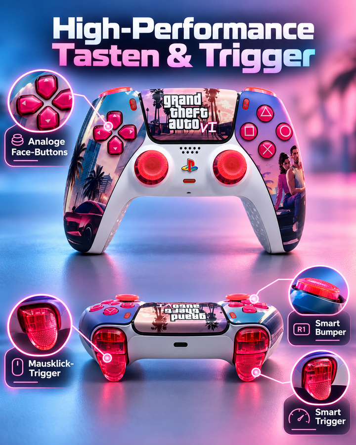 Neon Coast V6 – Custom Performance Controller mit TMR Sticks &amp; Smart Triggern