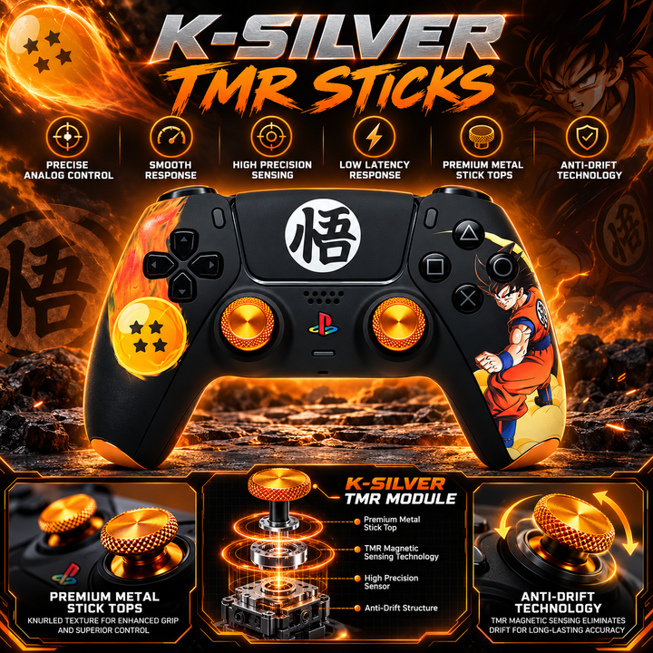 PS5 Custom Controller Dragon Warrior | TMR &amp; Smart Trigger