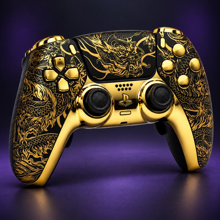 Golden Dragon Elite – Custom Controller mit TMR-Sticks, Smart Trigger &amp; Face Clicky