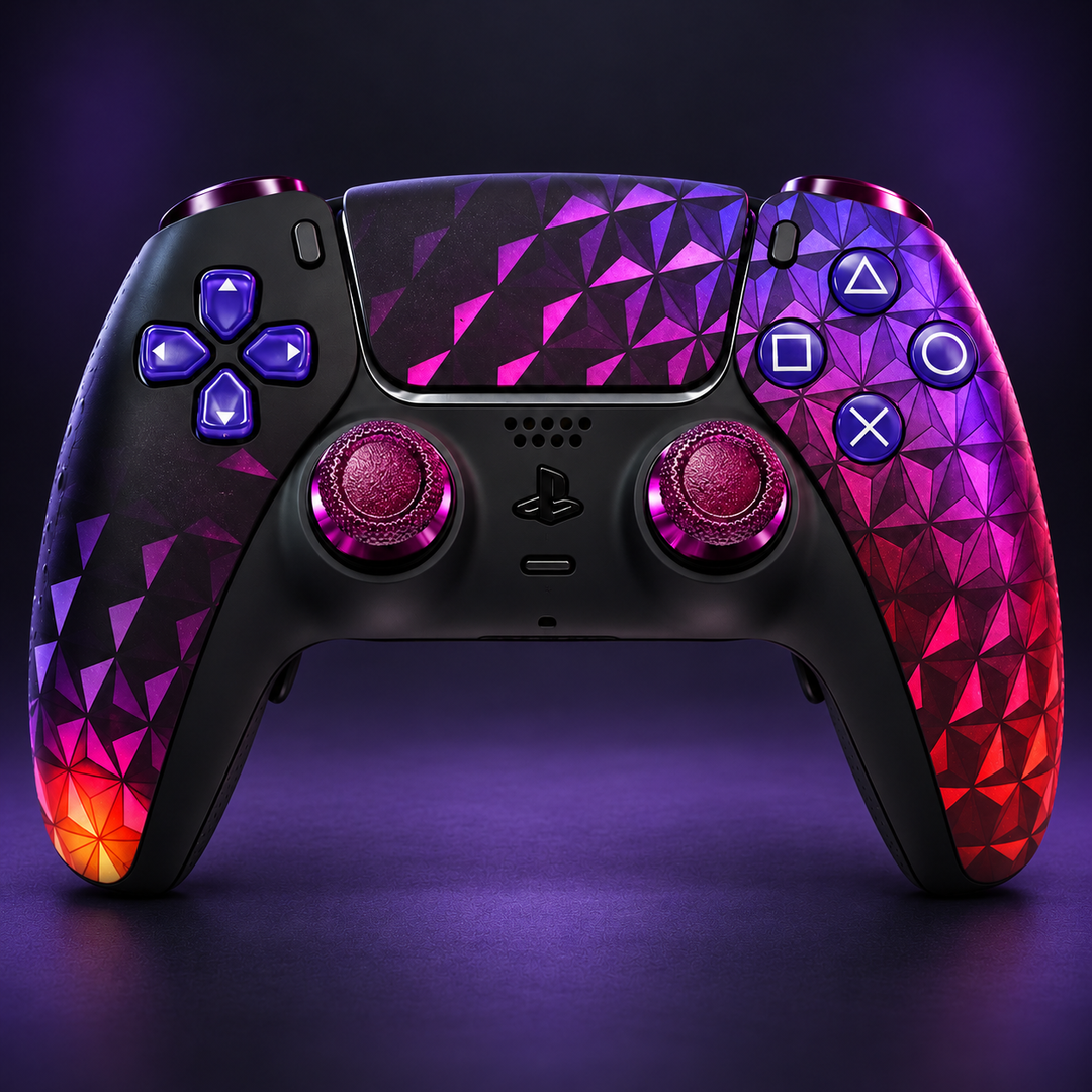 Neon Prism Custom Controller | TMR Sticks | Smart Trigger | Face Clicky