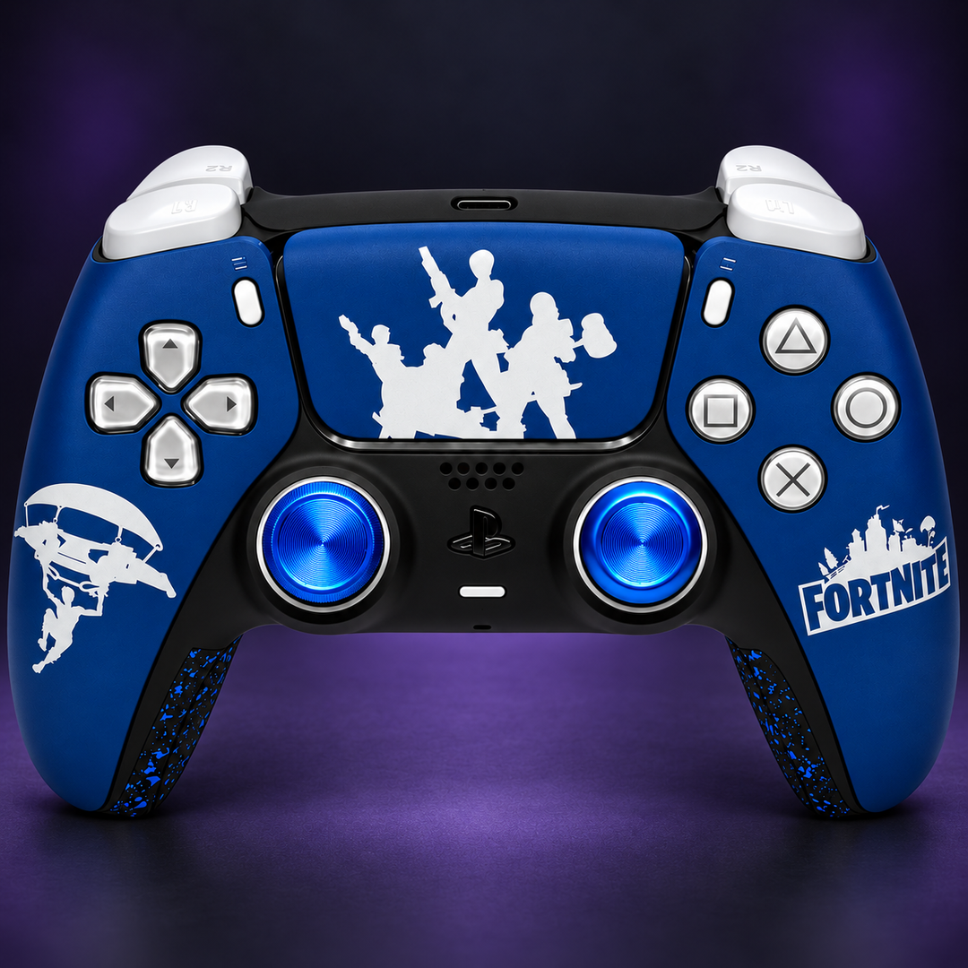 PS5 Controller Blue Strike Custom Controller | TMR Sticks | Smart Trigger | Face Clicky