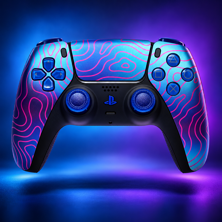 Neon Terrain – Custom Controller mit TMR Sticks, Clicky Buttons &amp; Smart Trigger