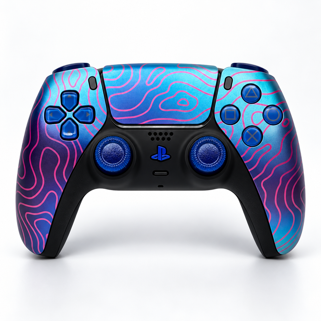 Neon Terrain – Custom Controller mit TMR Sticks, Clicky Buttons &amp; Smart Trigger