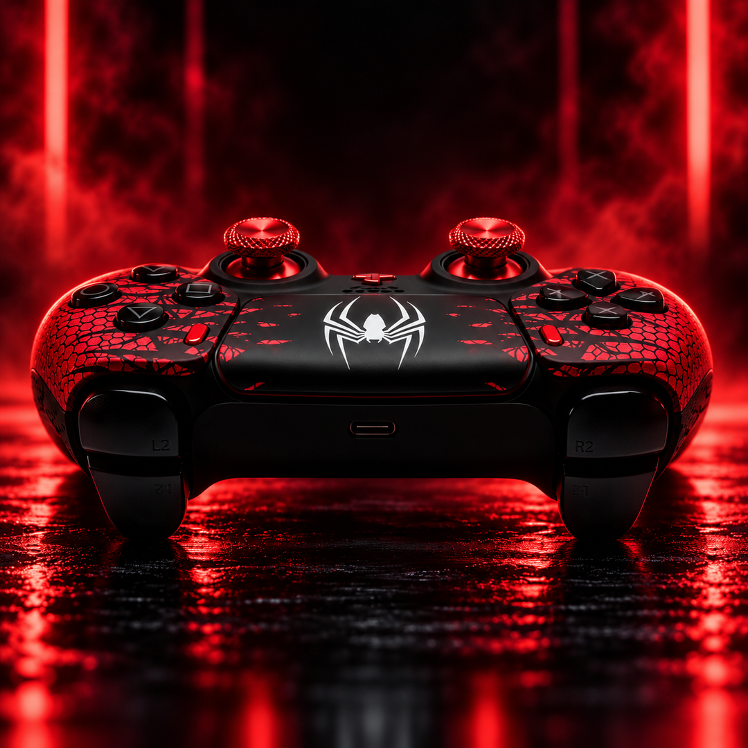 Crimson Web – Custom Controller mit TMR Sticks, Clicky Buttons &amp; Smart Trigger