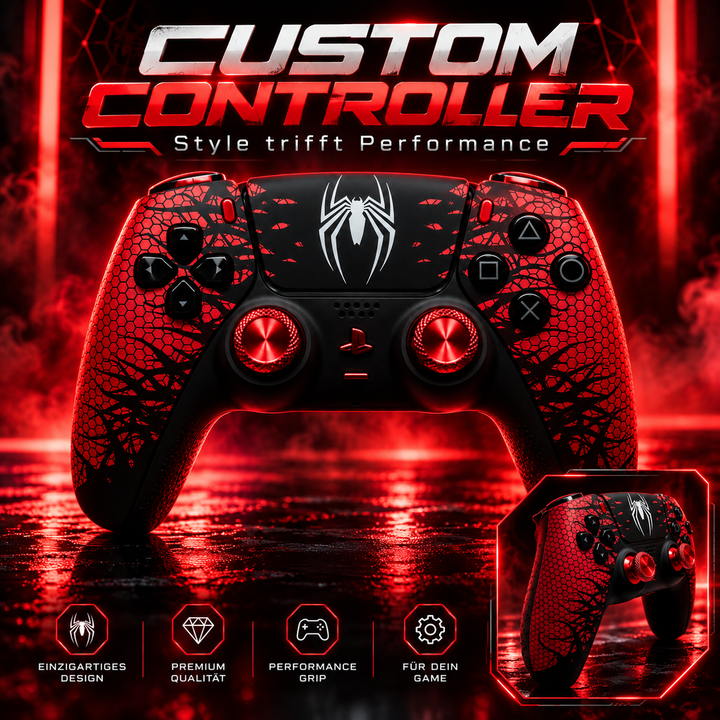 Crimson Web – Custom Controller mit TMR Sticks, Clicky Buttons &amp; Smart Trigger
