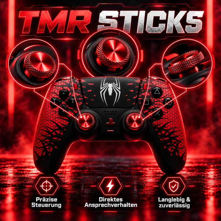 Crimson Web – Custom Controller mit TMR Sticks, Clicky Buttons &amp; Smart Trigger
