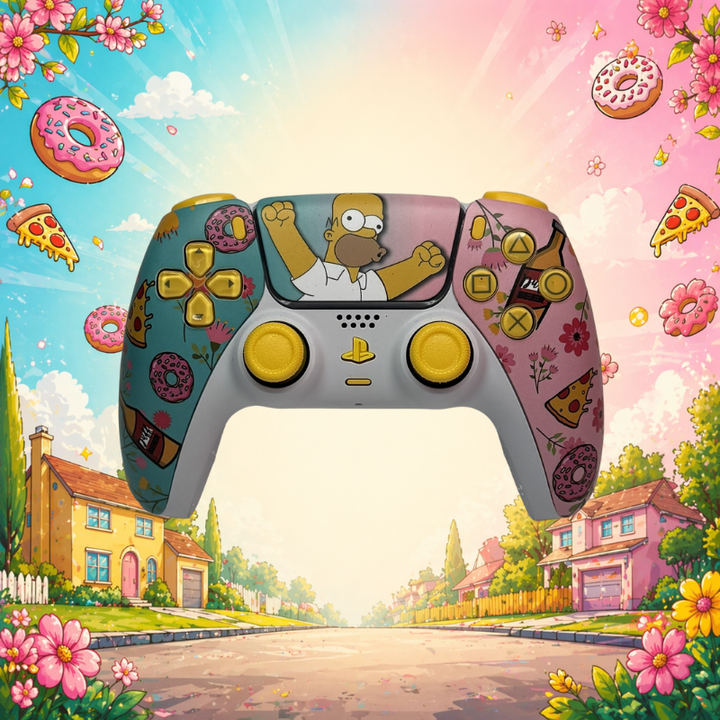 PS5 Controller Spezial im Simpson Design / FPS