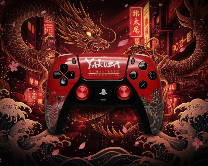 PS5 Controller Spezial im Jakuza Design / FPS