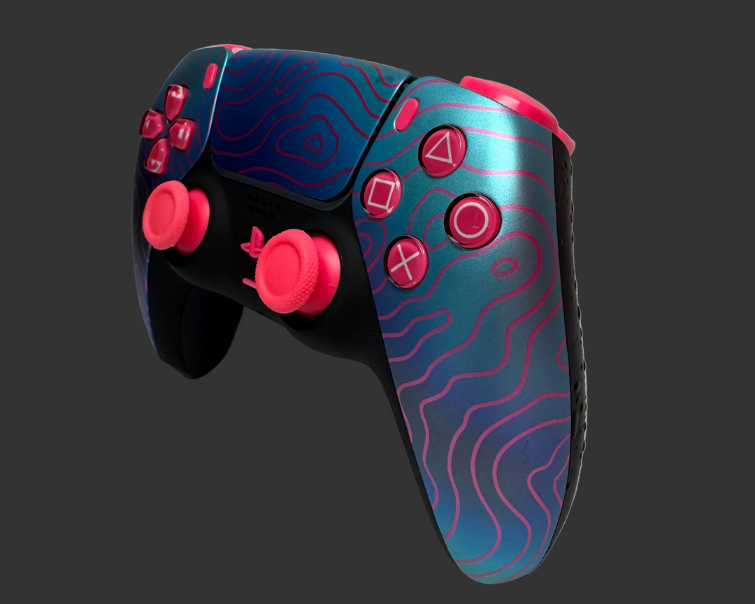 PS5 Controller im Design Damascus / FPS