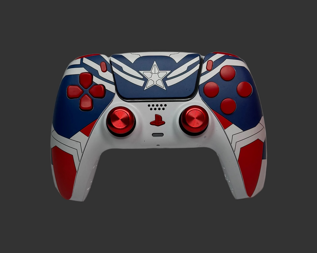 PS5 Controller Spezial im Captain America Design / FPS