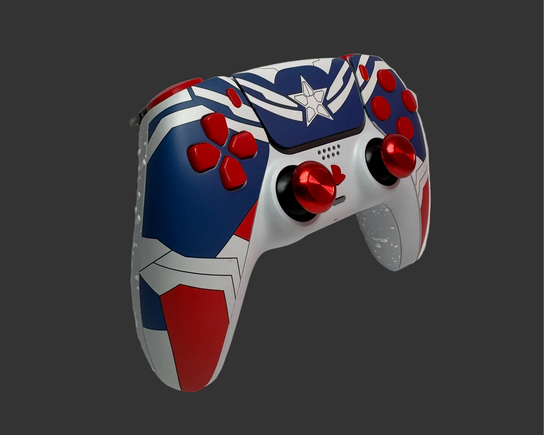PS5 Controller Spezial im Captain America Design / FPS