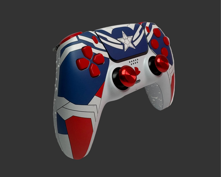 PS5 Controller Spezial im Captain America Design / FPS