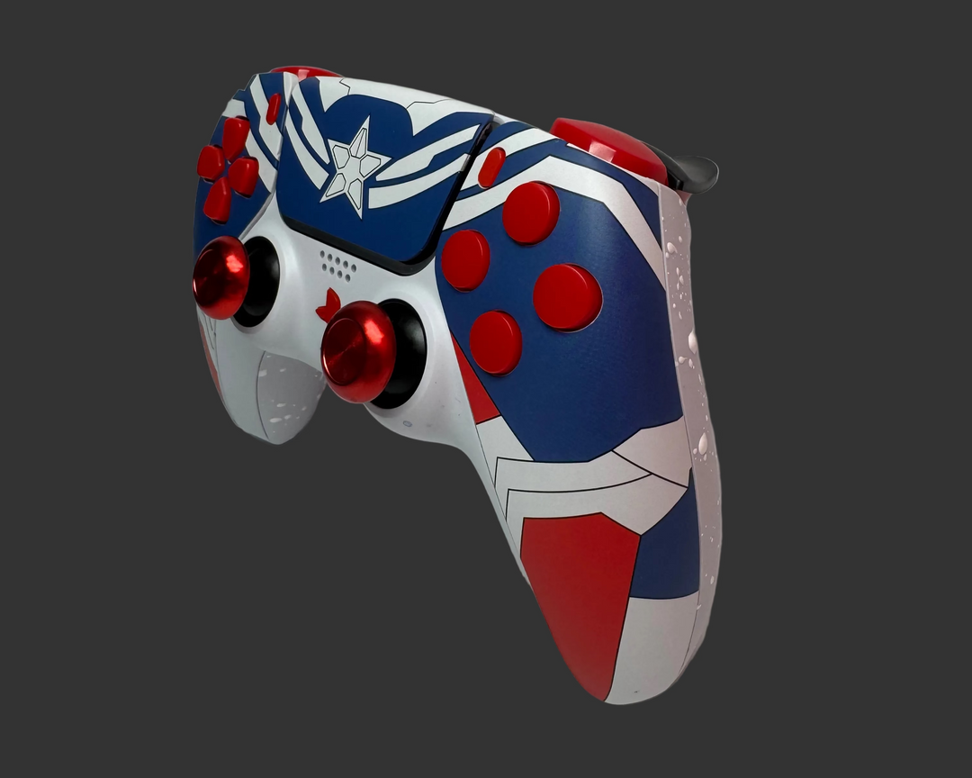 PS5 Controller Spezial im Captain America Design / FPS