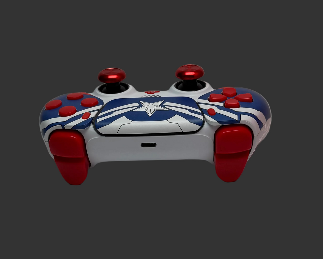PS5 Controller Spezial im Captain America Design / FPS