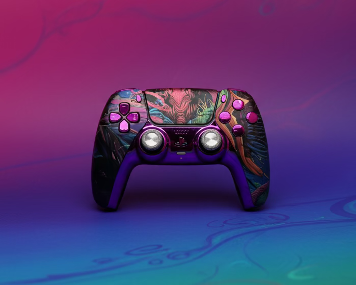 PS5 Controller Spezial im Colour Dragon Design / FPS