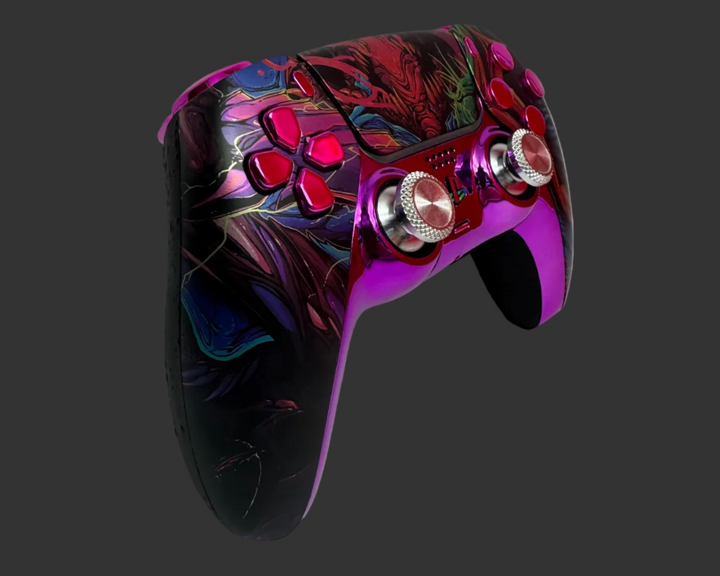 PS5 Controller Spezial im Colour Dragon Design / FPS