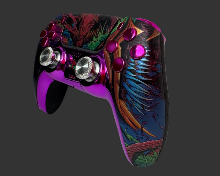 PS5 Controller Spezial im Colour Dragon Design / FPS
