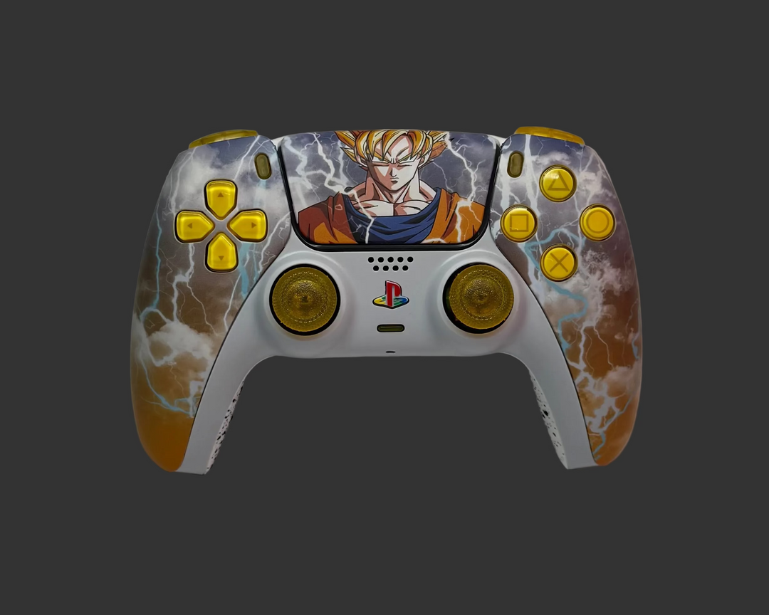 PS5 Controller Spezial im Son Goku Design / FPS