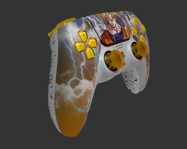 PS5 Controller Spezial im Son Goku Design / FPS