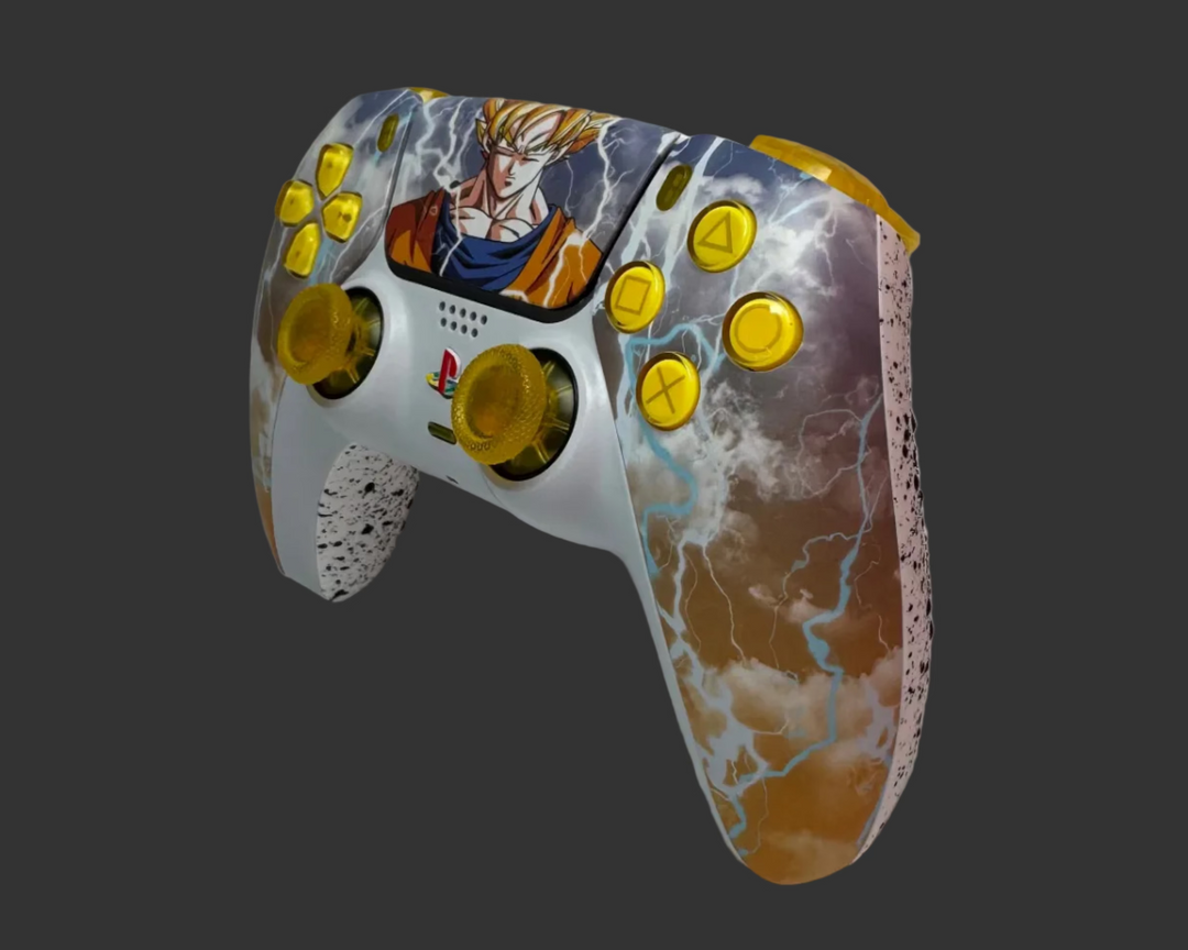 PS5 Controller Spezial im Son Goku Design / FPS