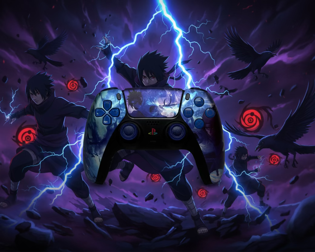 PS5 Controller im Sasuke Design / FPS