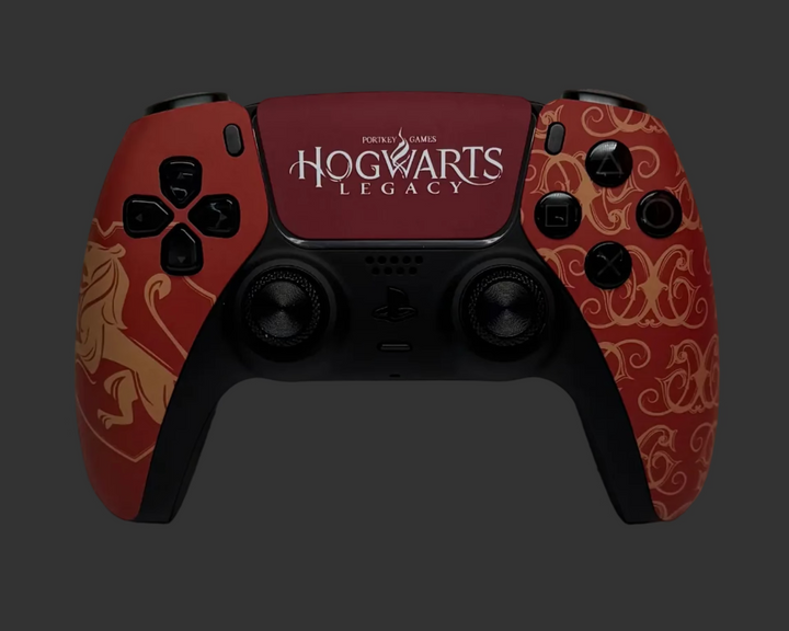 PS5 Controller im Hogwarts Orange Design / FPS