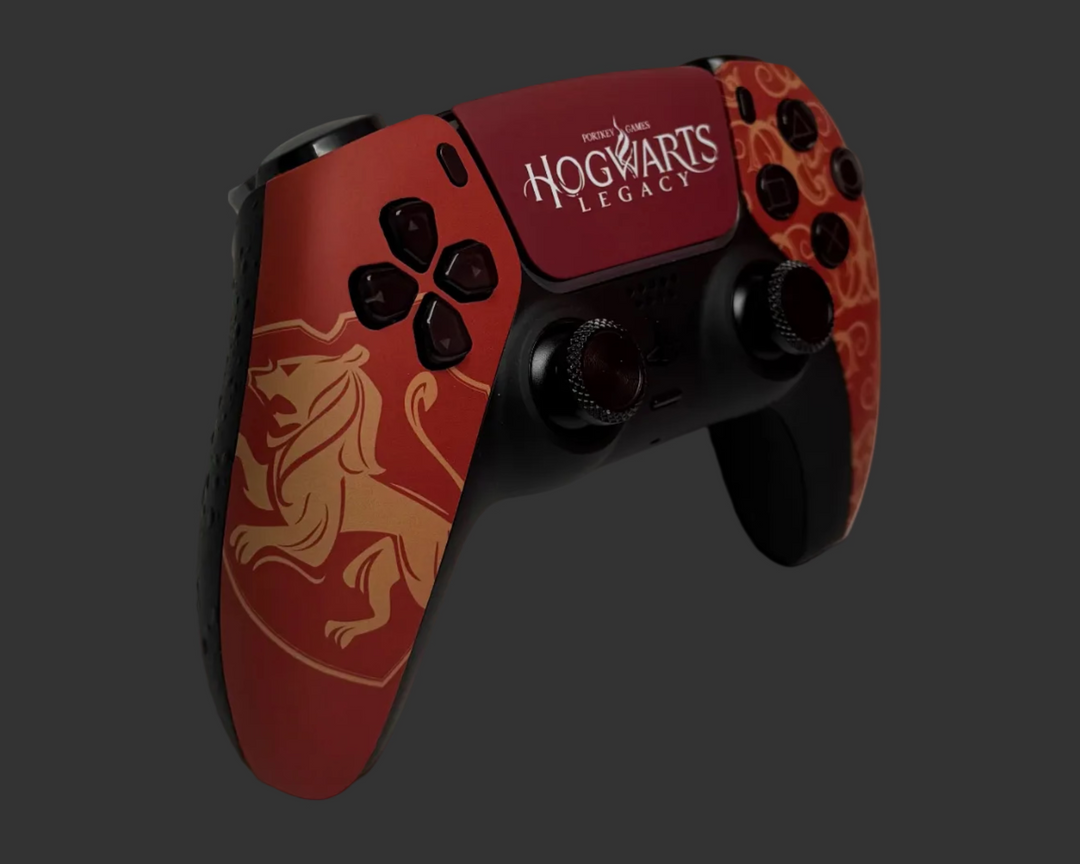 PS5 Controller im Hogwarts Orange Design / FPS