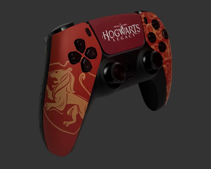 PS5 Controller im Hogwarts Orange Design / FPS