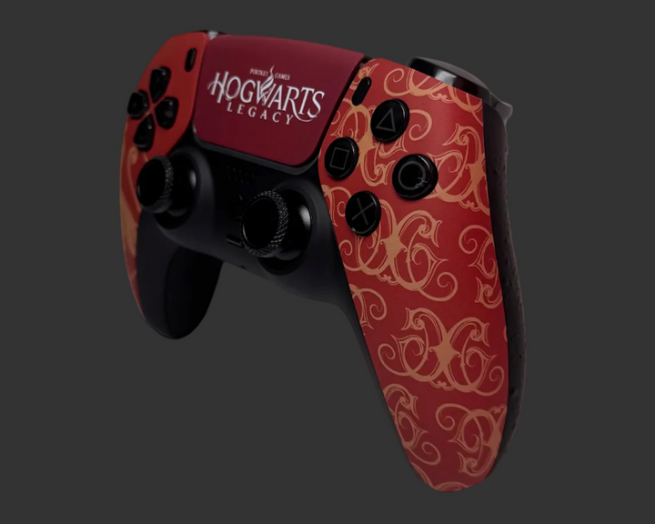 PS5 Controller im Hogwarts Orange Design / FPS