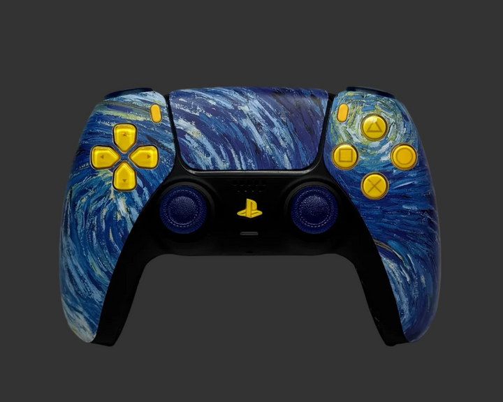 PS5 Controller im Golden Van Goch Design / FPS
