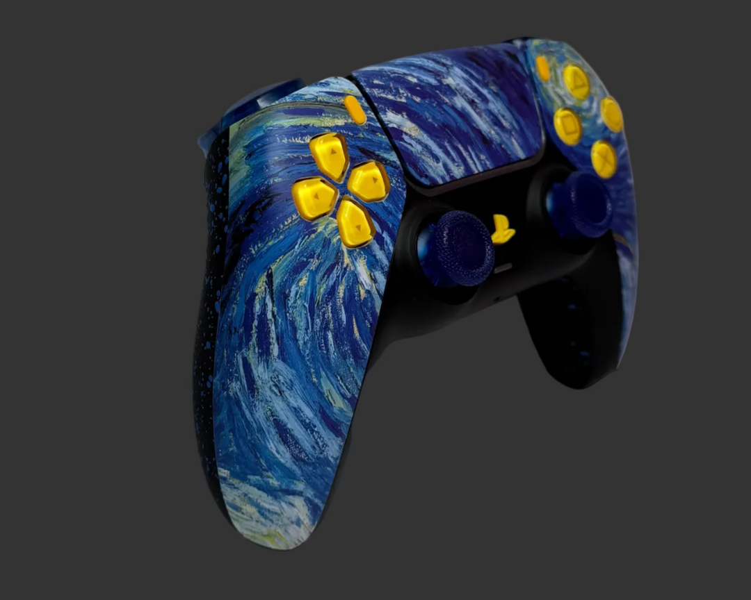 PS5 Controller im Golden Van Goch Design / FPS