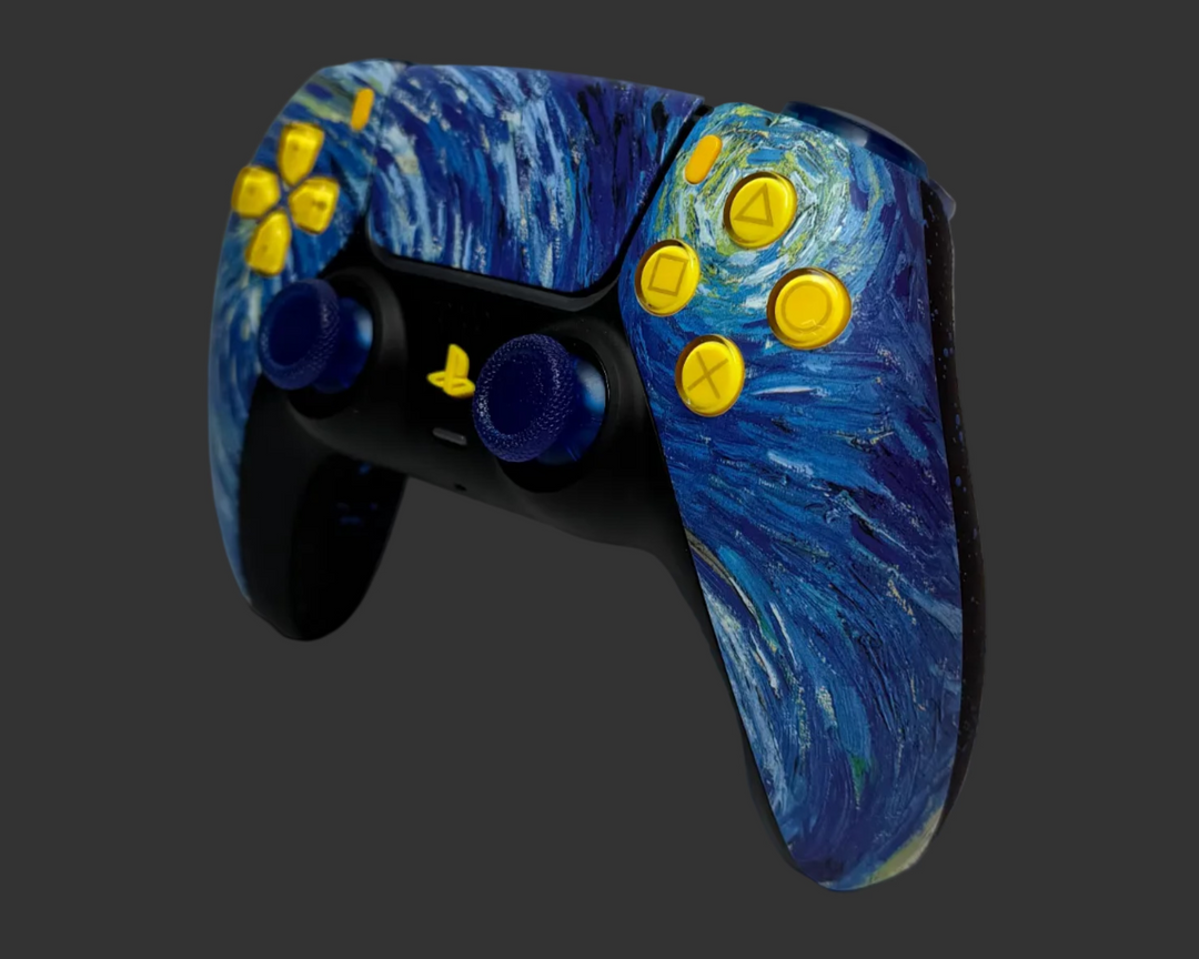 PS5 Controller im Golden Van Goch Design / FPS