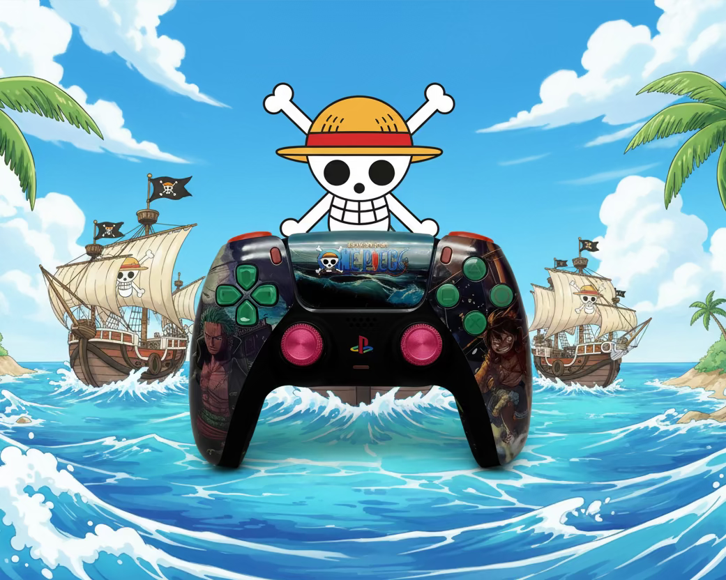 PS5 Controller im One Piece Design / FPS