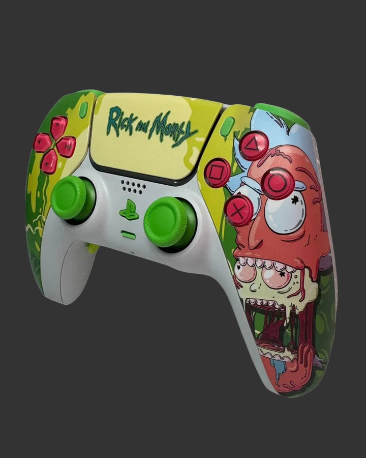 PS5 Controller Spezial Design Rick and Morty