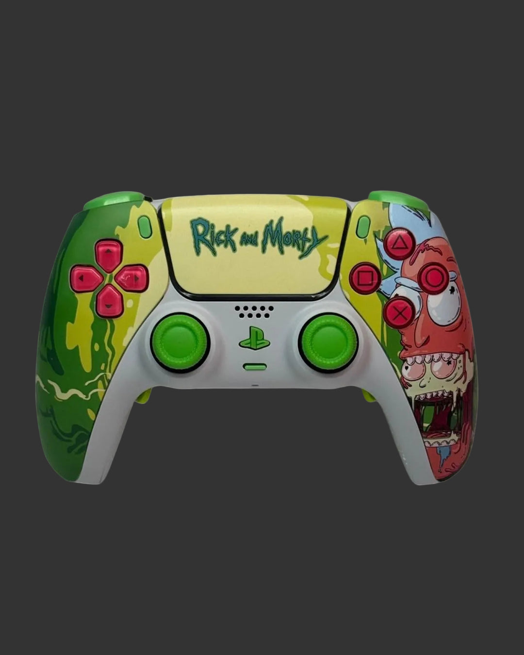 PS5 Controller Spezial Design Rick and Morty