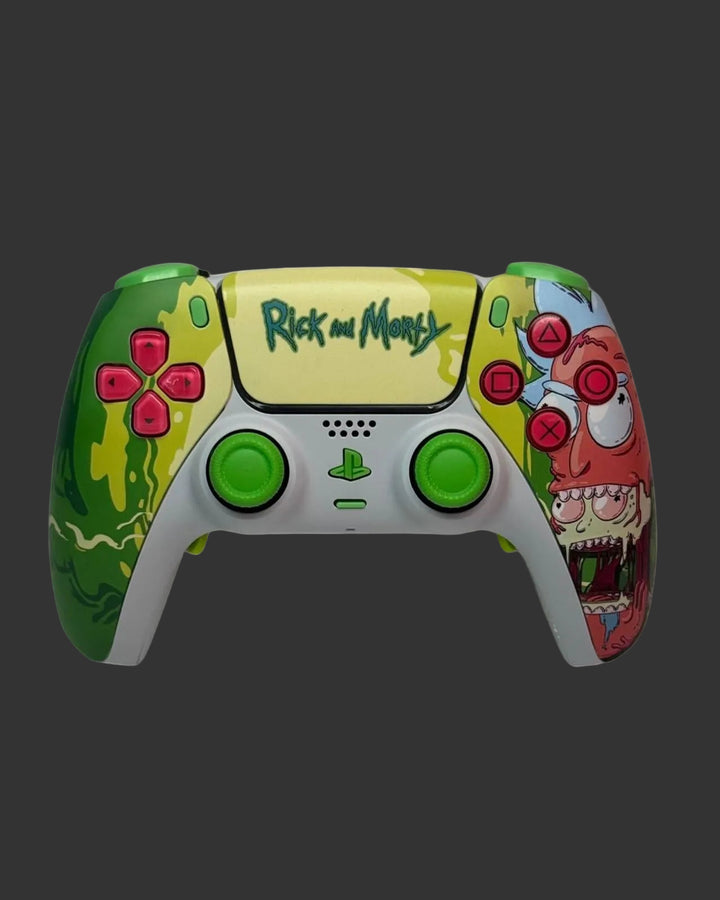PS5 Controller Spezial Design Rick and Morty