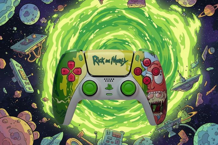 PS5 Controller Spezial Design Rick and Morty