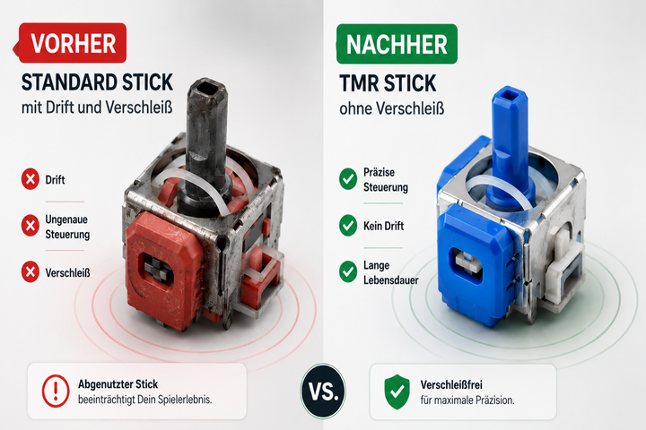 PS5 DualSense Stickdrift Reparatur – TMR Upgrade beidseitig